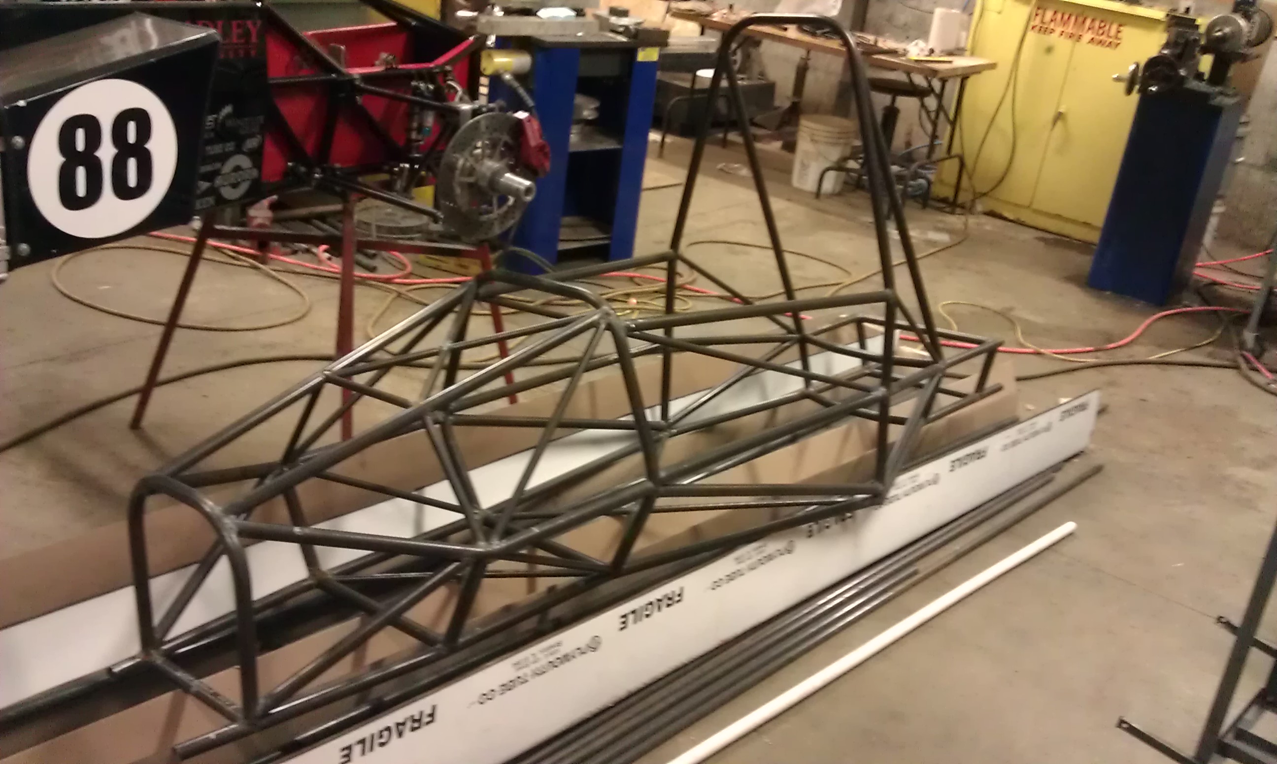 Frame fully welded