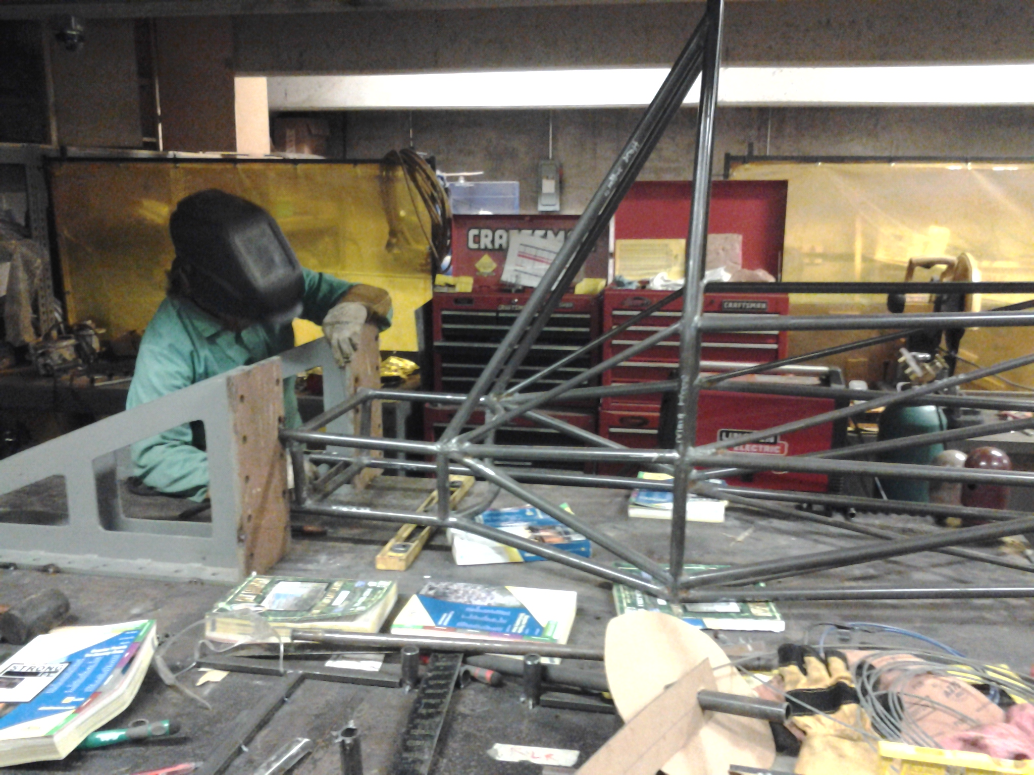 Tacking the frame for Torsion Test